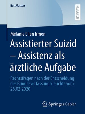 cover image of Assistierter Suizid – Assistenz als ärztliche Aufgabe